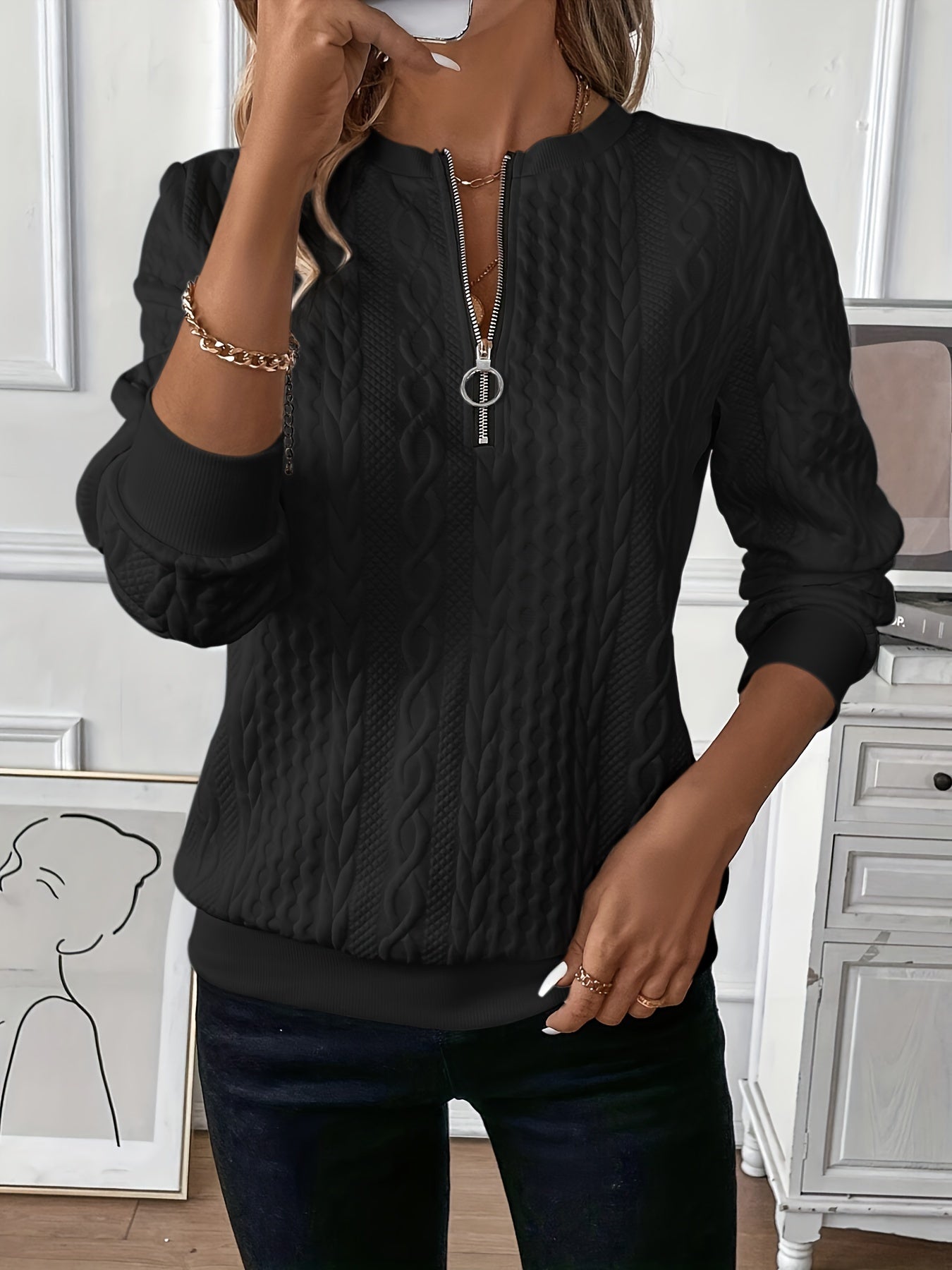 Loana™ | Pull zippé