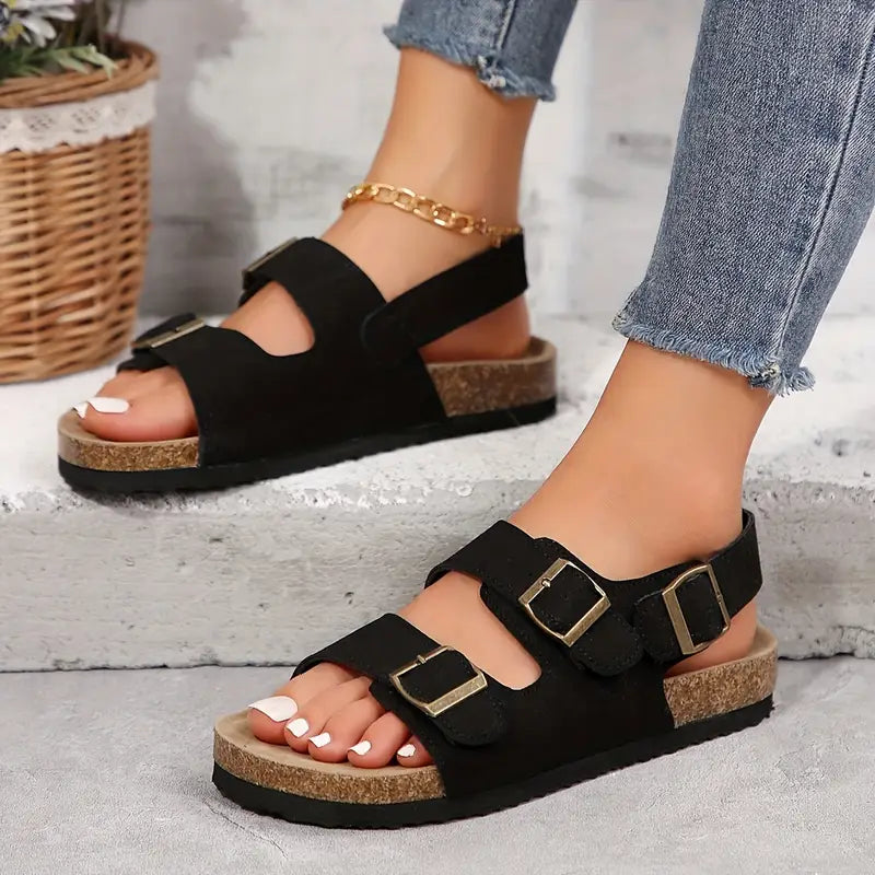 Alina™ | Sandales confort à bride arrière et double boucle