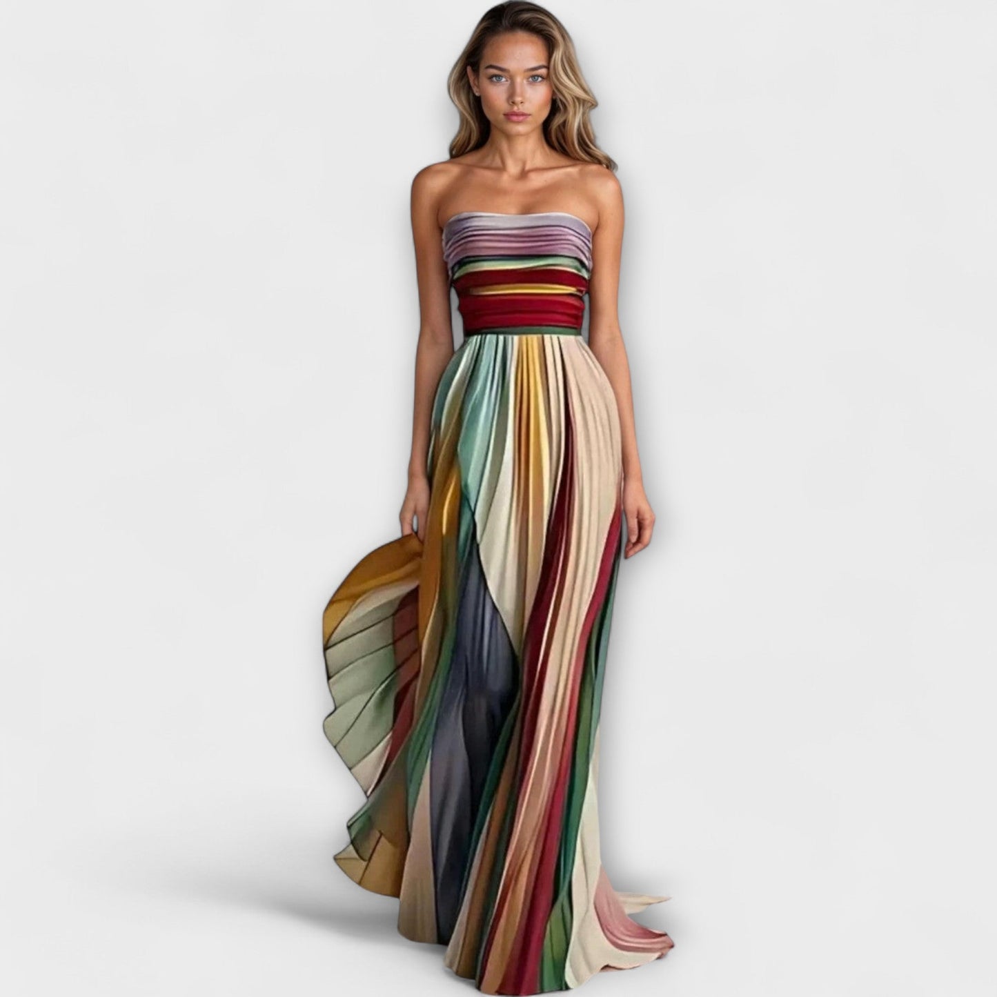 Fiora™ | Robe longue colorée sans manches