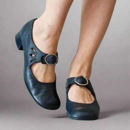Lorena™ | Sandales orthopédiques en cuir avec semelle compensée