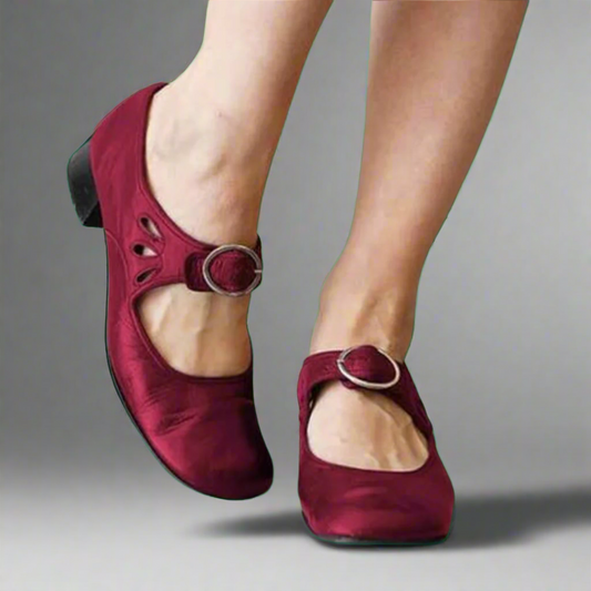 Lorena™ | Sandales orthopédiques en cuir avec semelle compensée