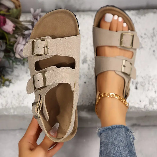 Alina™ | Sandales confort à bride arrière et double boucle