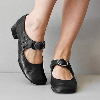 Lorena™ | Sandales orthopédiques en cuir avec semelle compensée