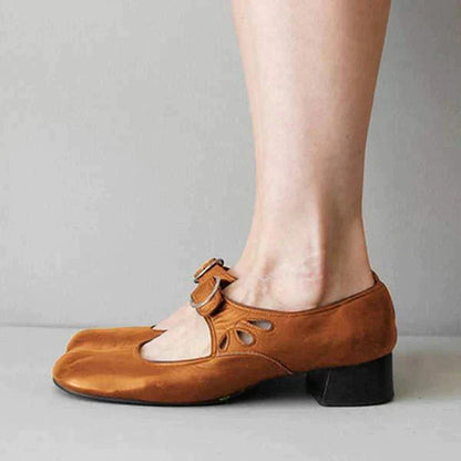 Lorena™ | Sandales orthopédiques en cuir avec semelle compensée