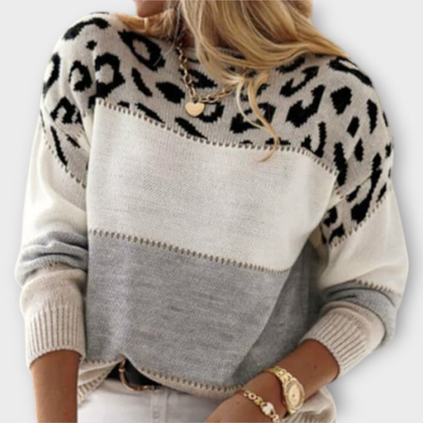 Channah™ | Pull décontracté avec imprimé léopard