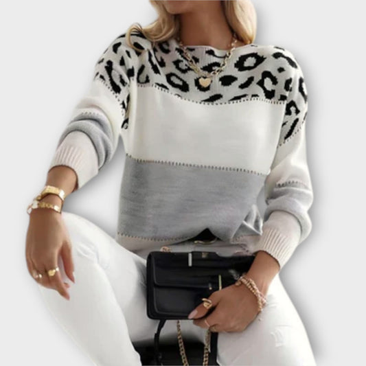 Channah™ | Pull décontracté avec imprimé léopard