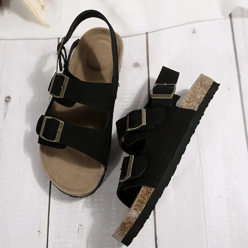 Alina™ | Sandales confort à bride arrière et double boucle