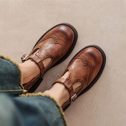 Fabiola™ | Mary Janes élégantes en cuir