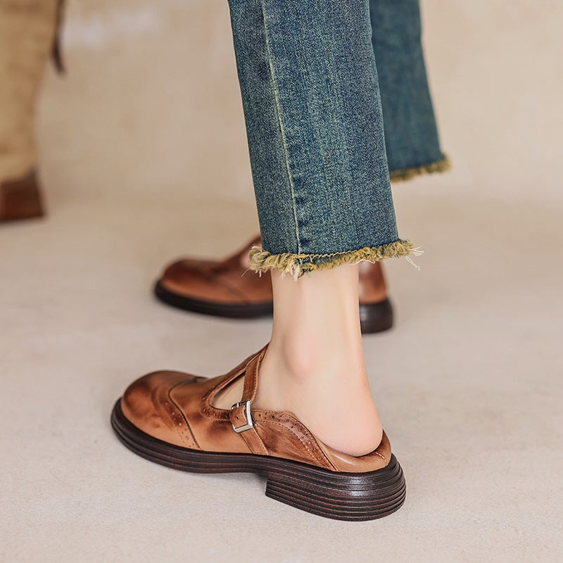 Fabiola™ | Mary Janes élégantes en cuir
