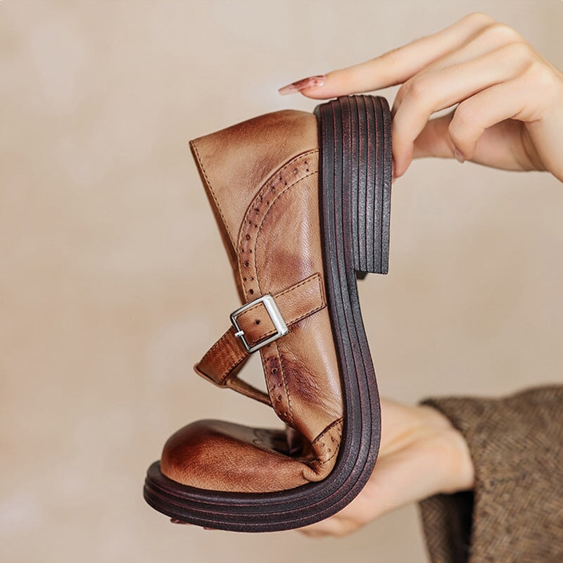Fabiola™ | Mary Janes élégantes en cuir