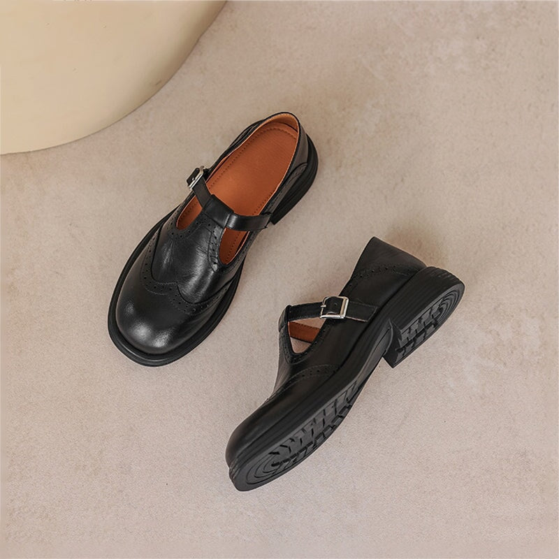 Fabiola™ | Mary Janes élégantes en cuir