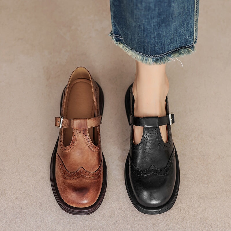 Fabiola™ | Mary Janes élégantes en cuir