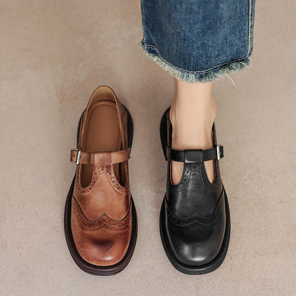 Fabiola™ | Mary Janes élégantes en cuir